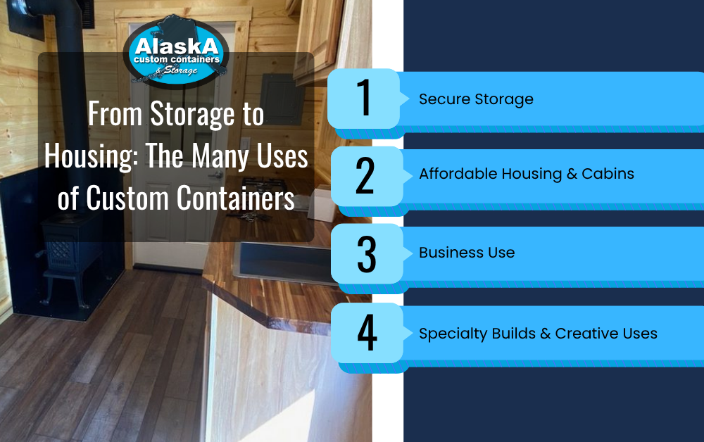 From Storage to Housing: The Many Uses of Custom Containers Infographic