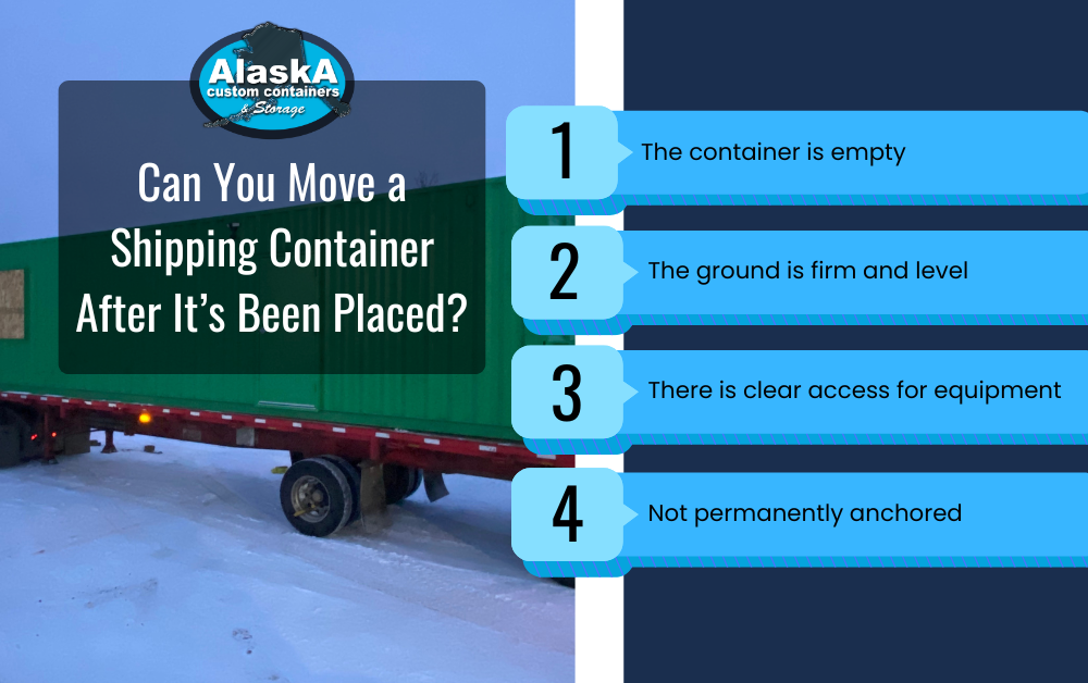 Can You Move a Shipping Container After It’s Been Placed? Infographic