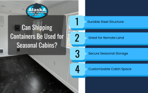 Can Shipping Containers Be Used for Seasonal Cabins? Infographic