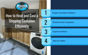 How to Heat and Cool a Shipping Container Efficiently Infographic